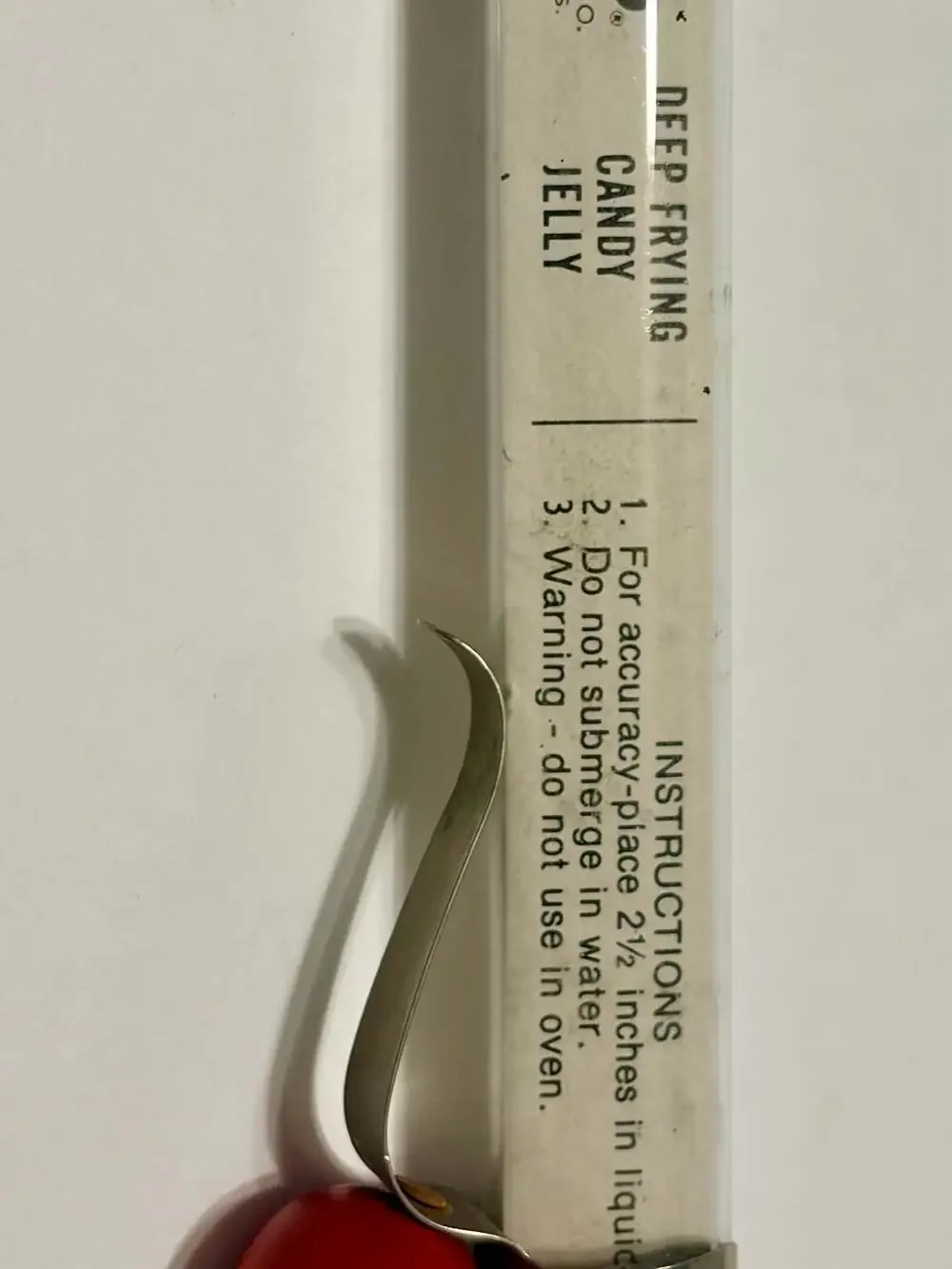 Vintage Acu-Rite Chaney Instrument Co. Deep Frying Candy and Jelly Thermometer